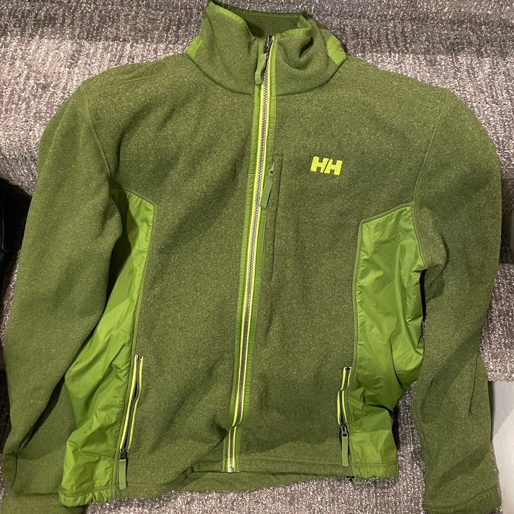 Helly Hansen Men’s L full zip fleece green